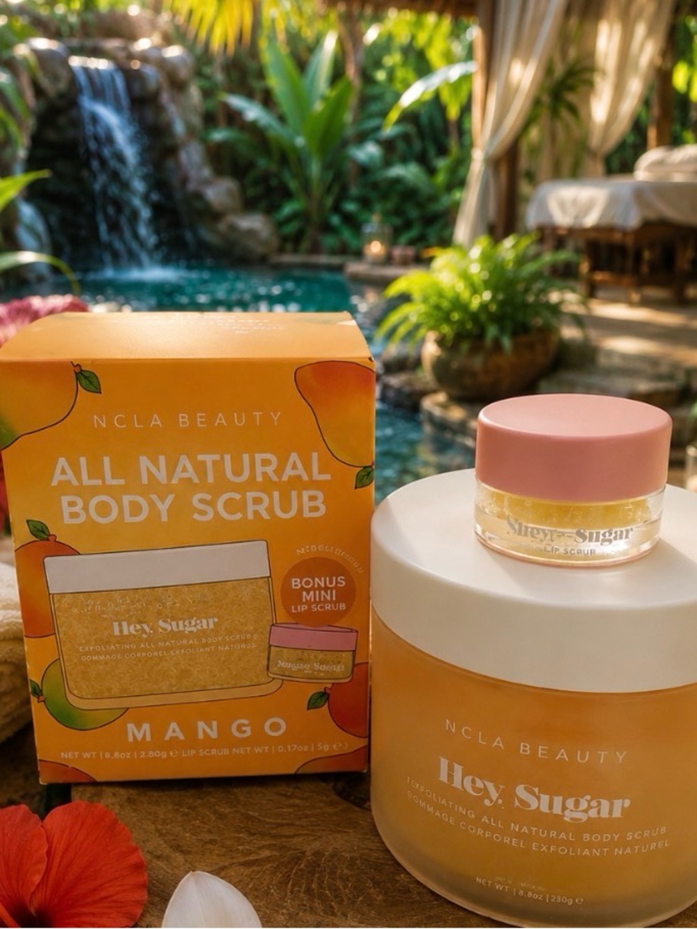 NCLA BEAUTY- Hey Sugar Mango All Natural Body Scrub - Mango